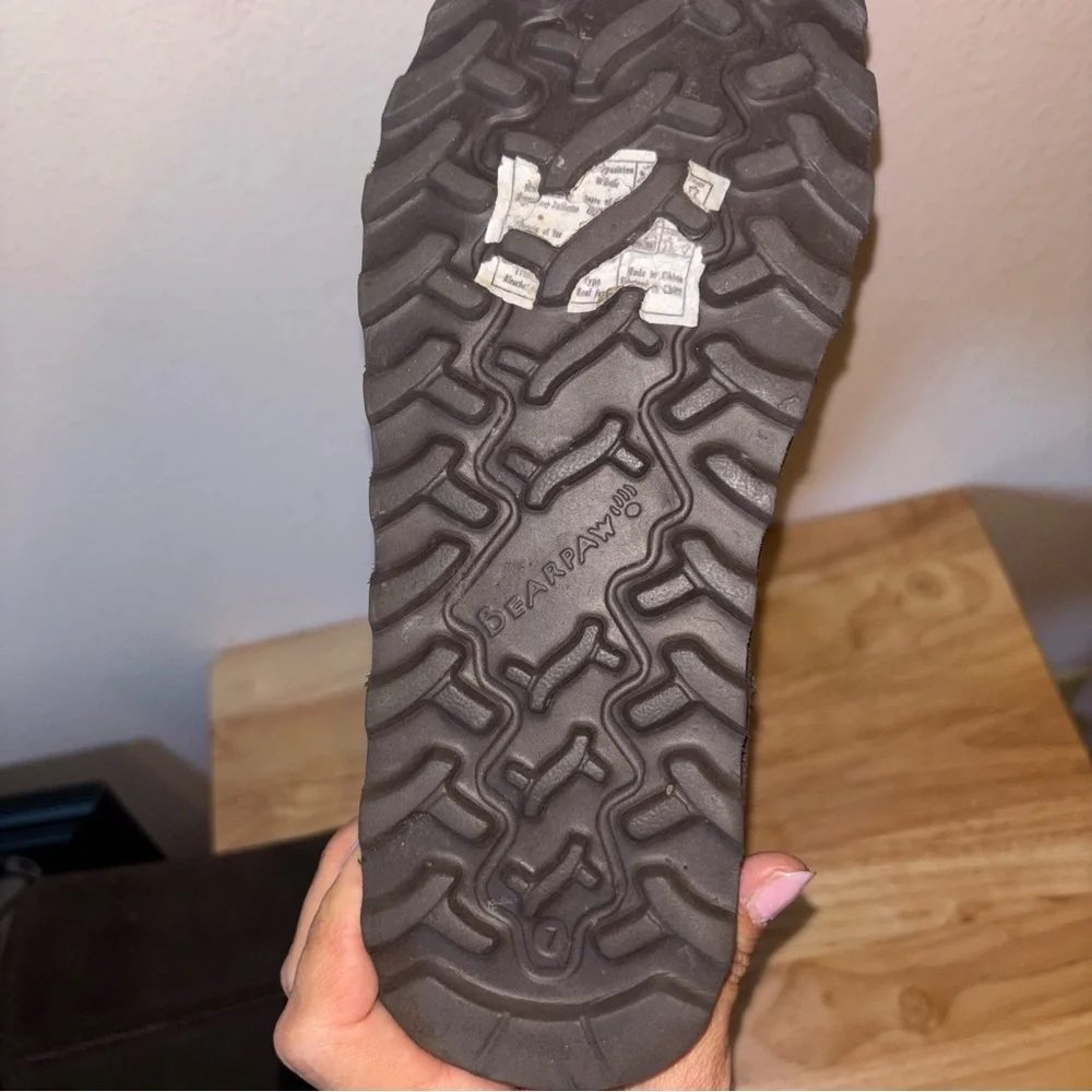 BearPaw Dark Brown Boots, Tall, Size 7